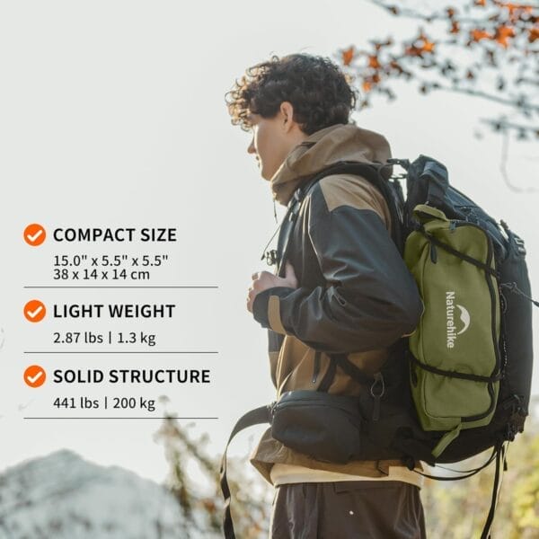 Naturehike Snap Camping Chair, Portable Backpacking Chair with Storage Bag, Lightweight & Compact Folding Camp Chair - Image 4