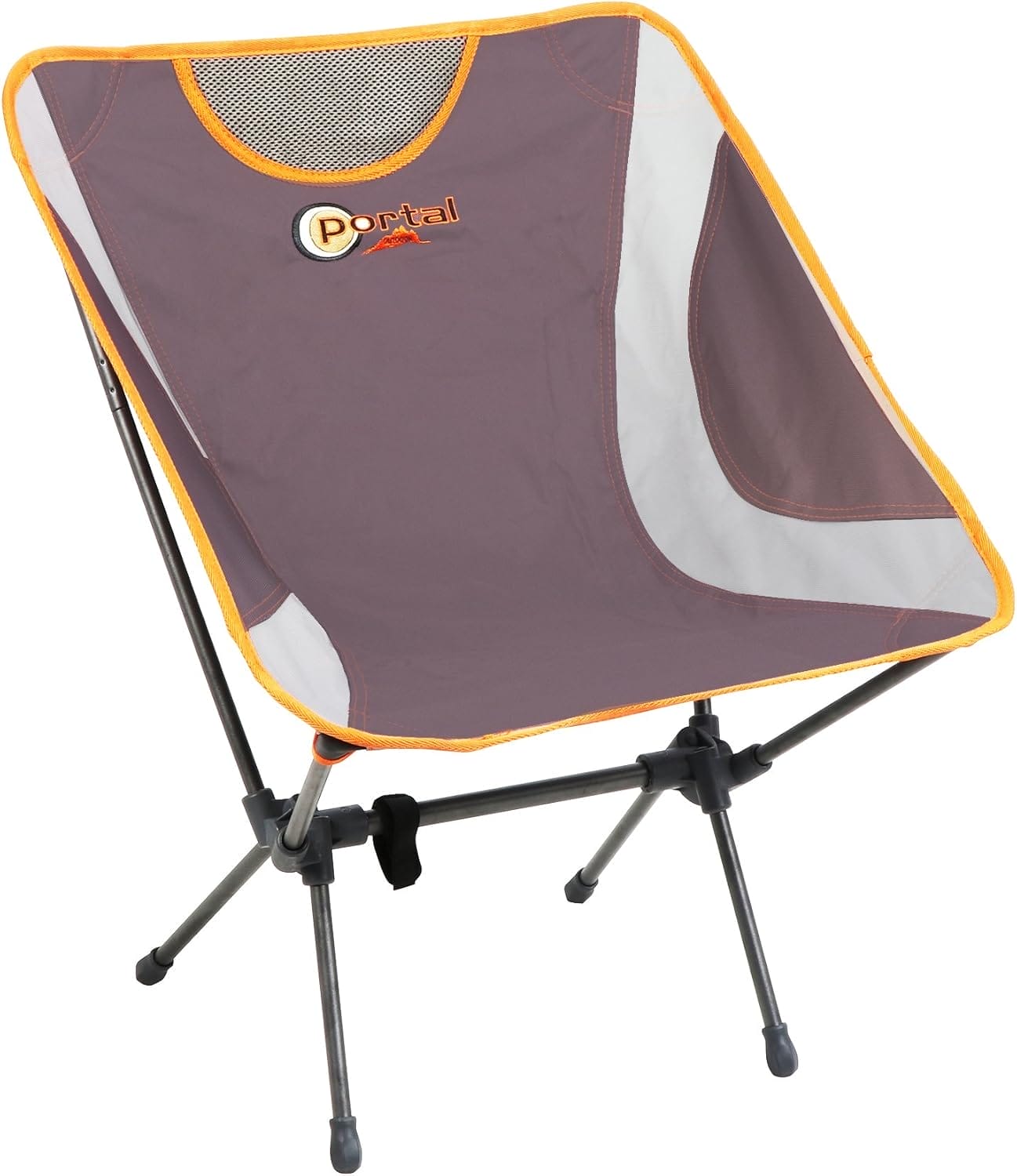 PORTAL Lightweight Portable Backpacking Chair, Small Folding Compact Camping Chairs for Adults, Outdoor Lounge Chairs with Carry Bag for Travel Hiking Beach Picnic Lawn, Supports 225lbs