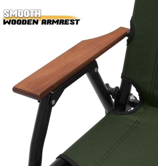 MoNiBloom Folding Double Seat Camping Chair Outdoor Beach Lawn Picnic Hiking Travel Portable Foldable Collapsible 2-Person Camp Loveseat Chair for Adults (Dark Green) - Image 8