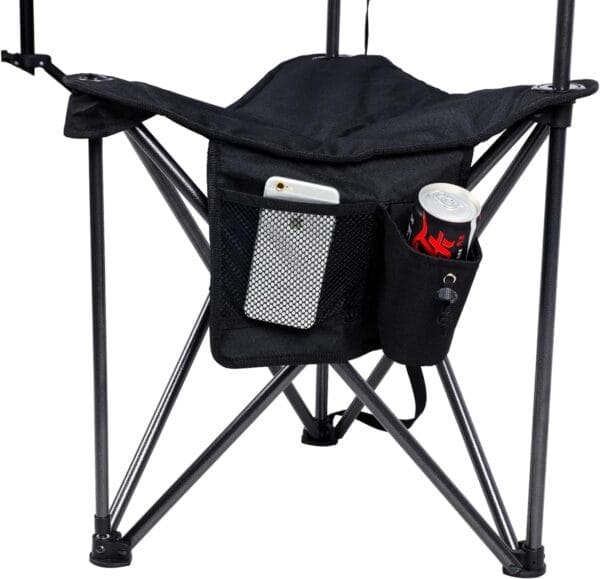 PORTAL Extra Large Quick Folding Tripod Stool with Backrest Fishing Camping Chair with Carry Strap - Image 4