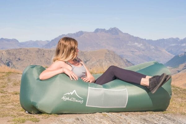 AlphaBeing Inflatable Lounger Beach Chair Accessories, Air Sofa Hammock Inflatable Couch for Camping Backyard Lakeside with Compression Sacks, Ideal Outdoor Gifts for Adults - Image 2