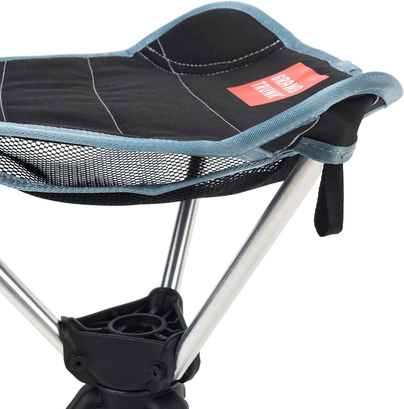 GRAND TRUNK Compass 360° Swivel Camping Stool – Ultra-Light, Foldable & Rotating Travel Chair – Compact & Durable for Outdoors, Hiking, and Fishing – Black - Image 6