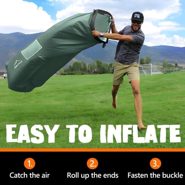 AlphaBeing Inflatable Lounger Beach Chair Accessories, Air Sofa Hammock Inflatable Couch for Camping Backyard Lakeside with Compression Sacks, Ideal Outdoor Gifts for Adults - Image 4