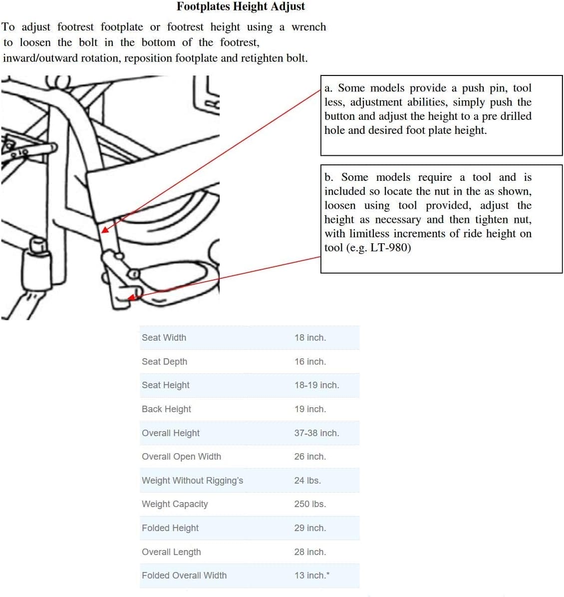 Karman 24 pounds LT-980 Ultra Lightweight Wheelchair Black - Image 5