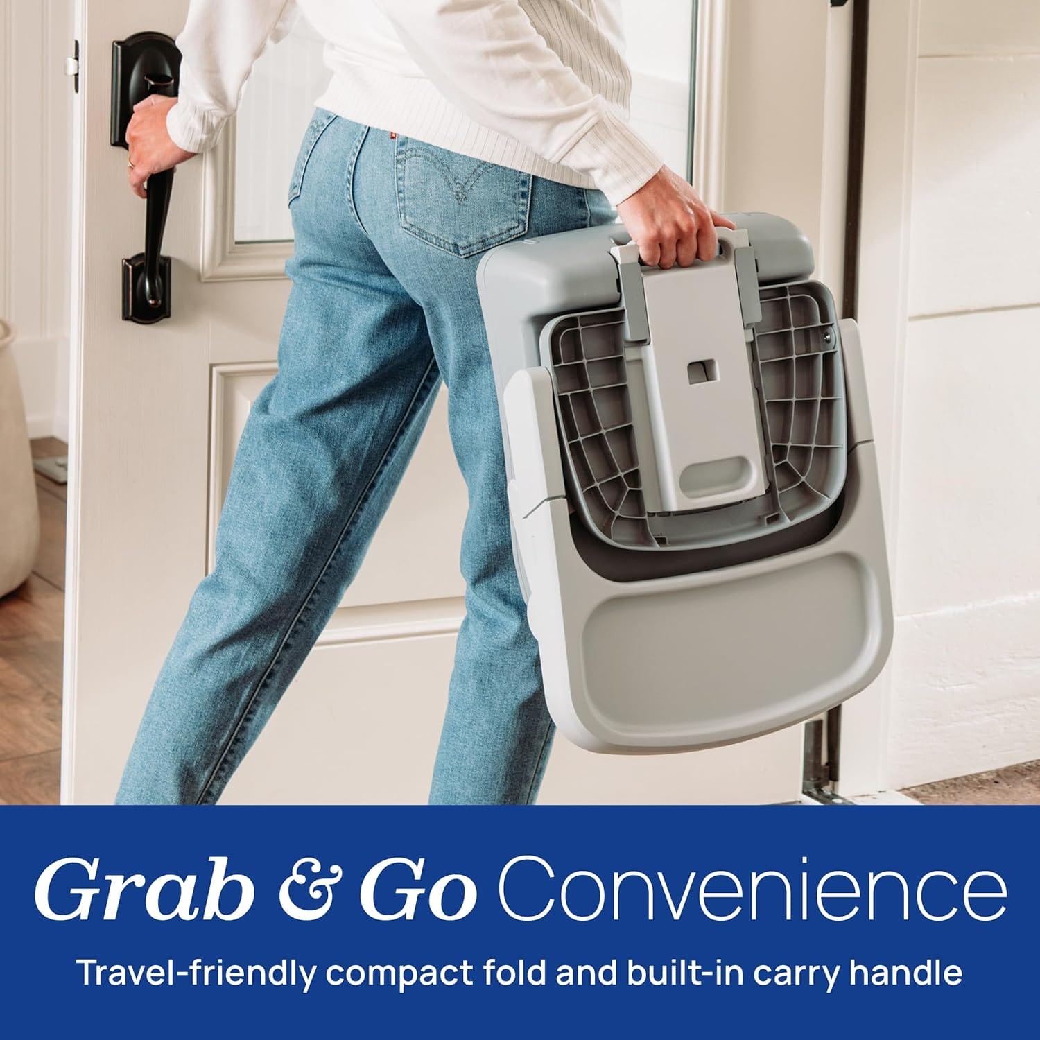 Chicco Bento™ 3-in-1 Portable Booster Seat for Table, Feeding Seat and Toddler Chair for Babies and Toddlers, for Children up to 50 lbs., Lightweight, Compact Fold | Sage/Green - Image 3