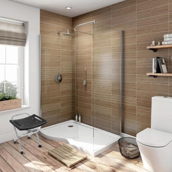 Shower Chair Seat, Stainless Shower Chair for Folding, Safety Anti-Slip Shower Bath Chairs for Seniors/Disabled by - Image 6