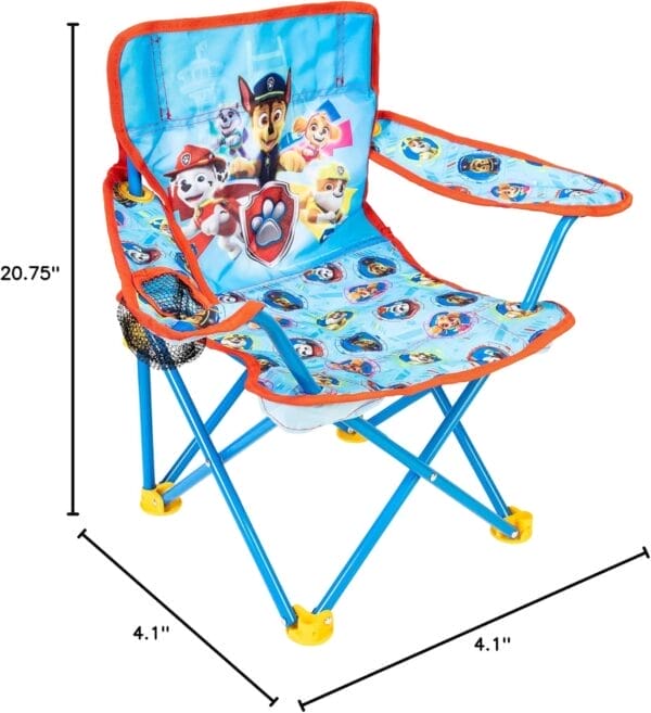 Paw Patrol Kids Camping Chair, Camp Fold N Go Chair with Carry Bag - Image 2