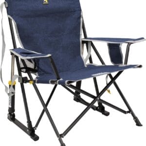 GCI OUTDOOR Kickback Rocker Outdoor Rocking Chair with Beverage Holder