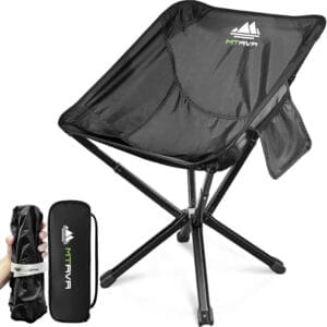 Lightweight Folding Camping Chair for Backpacking, Easy Carrying in a Bag with Weight 3 LBS, No Assembly Required, Compact Portable Foldable Camp Chair for Hiking, Travel, Outdoor Sport, Concert