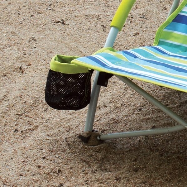Coleman Utopia Breeze Beach Chair Lightweight Folding Beach Chair with Cup Holder & Carry Bag Portable Supports up to 250lbs - Image 3
