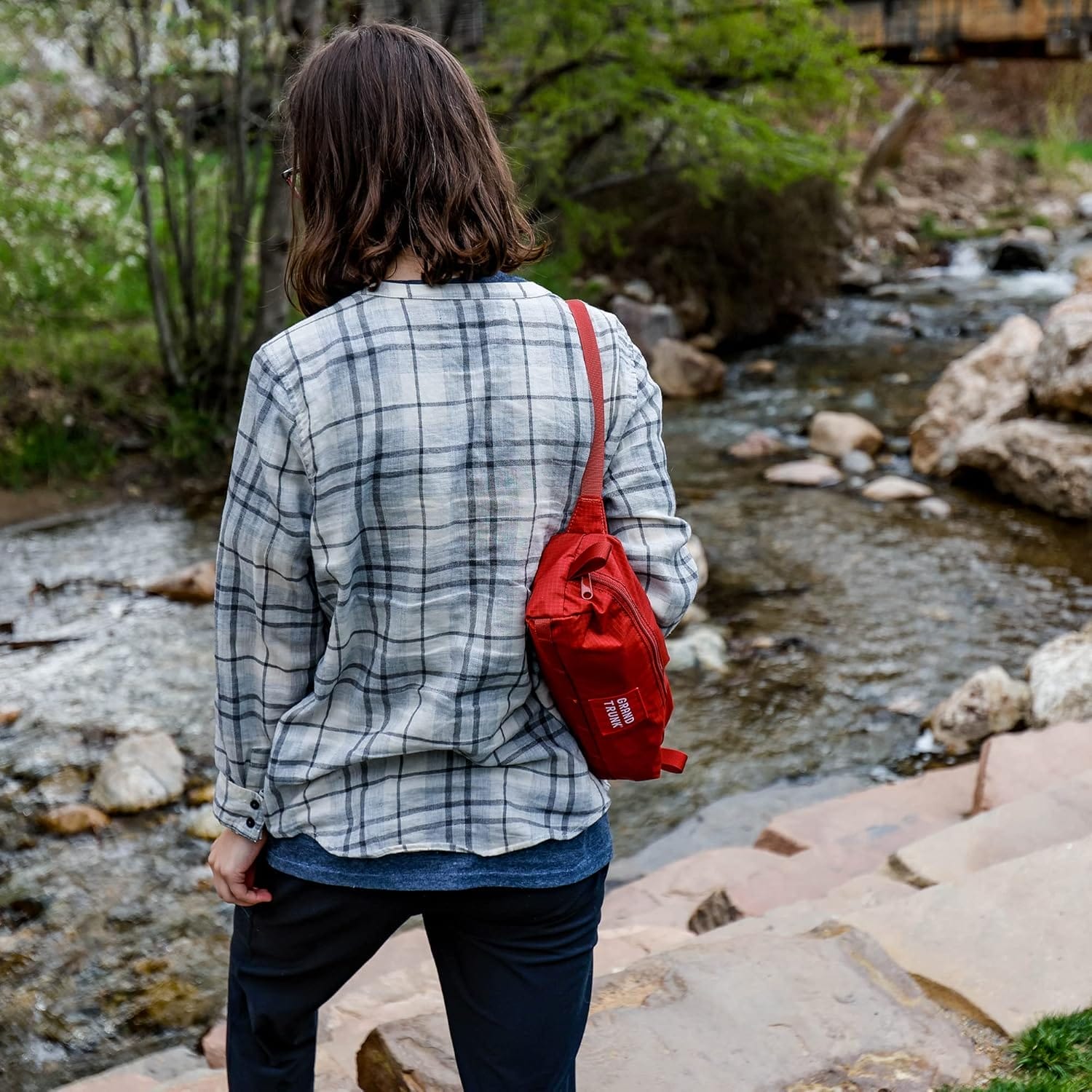 GRAND TRUNK Compass 360° Swivel Camping Stool – Ultra-Light, Foldable & Rotating Travel Chair – Compact & Durable for Outdoors, Hiking, and Fishing – Black - Image 2