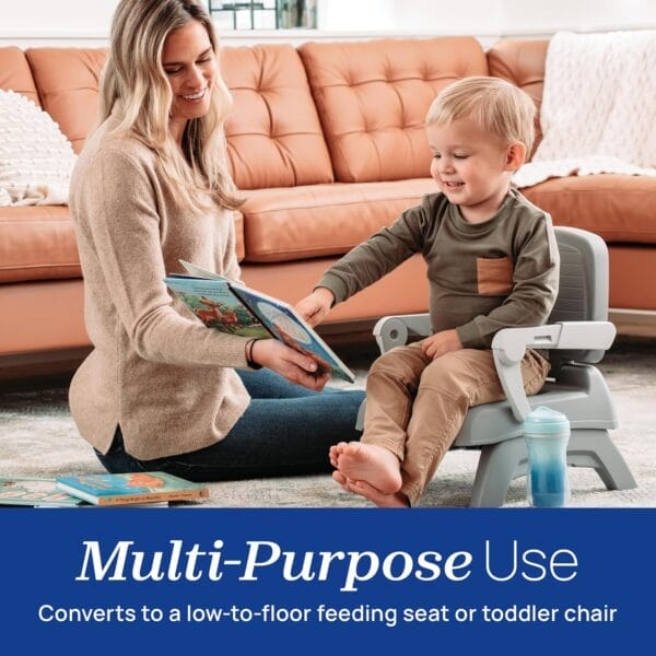 Chicco Bento™ 3-in-1 Portable Booster Seat for Table, Feeding Seat and Toddler Chair for Babies and Toddlers, for Children up to 50 lbs., Lightweight, Compact Fold | Sage/Green - Image 4