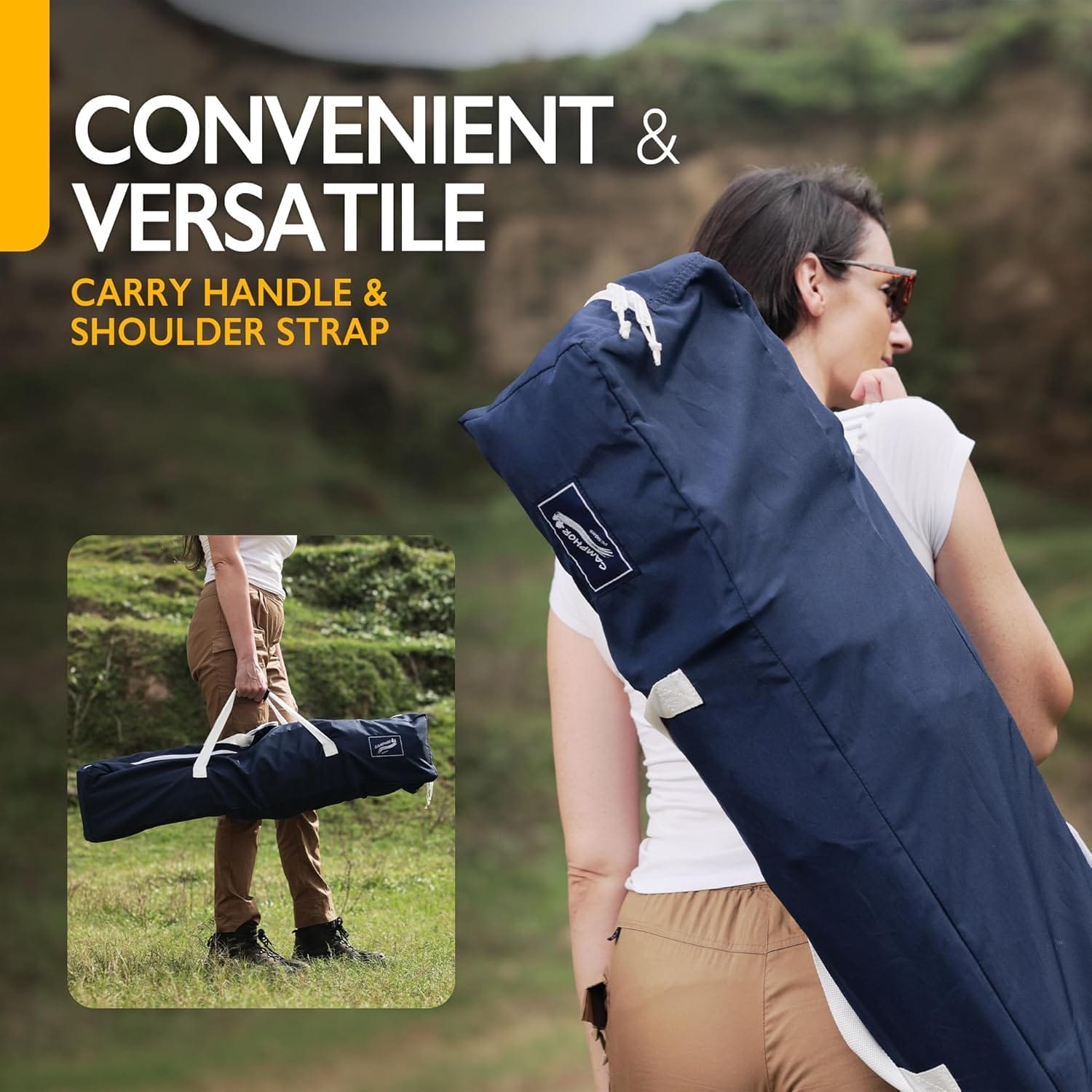 Oversized Folding Camping Chair for Adults, Supports 500 lbs – Breathable Fabric, Insulated Cup Holder, 8-Can Cooler, Padded Backrest & Seat, Storage Pouch, Carry Bag - Image 6