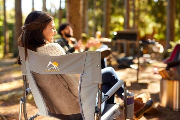 GCI Outdoor FirePit Rocker Low-Ride Outdoor Rocking Chair with Beverage Holder - Image 2