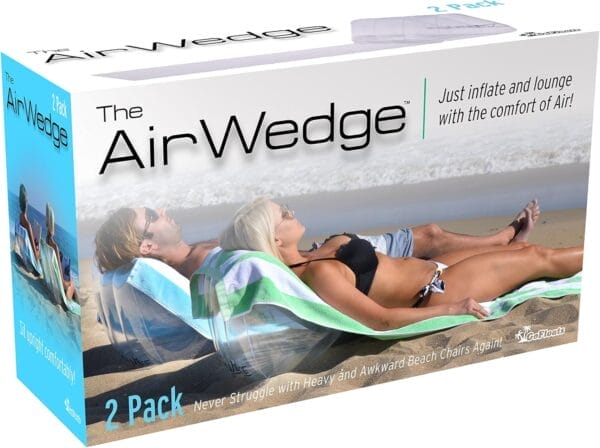 GoFloats AirWedge Inflatable Beach Chair - Relax with The Comfort of Air (2-Pack) - Image 7