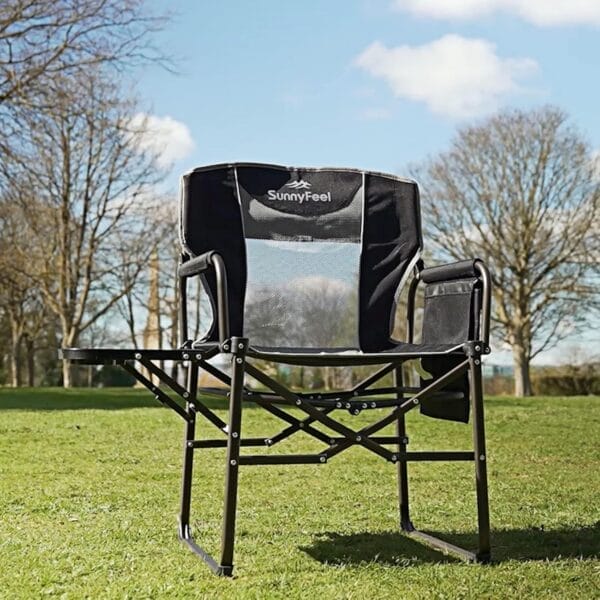 SUNNYFEEL Oversized Camping Directors Chair, Portable Folding Lawn Chairs for Adults Heavy Duty with Side Table,Pocket for Beach, Fishing,Picnic,Concert,Tailgating，Outdoor Foldable Camp Chair - Image 2