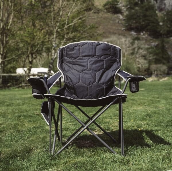 SUNNYFEEL XXL Oversized Camping Chair, 500 LBS Heavy Duty Lawn Chairs, Portable Folding Sports Chairs with Armrest, Cup Holder, Pocket ＆Bag for Outdoor/Travel/Picnic - Image 2