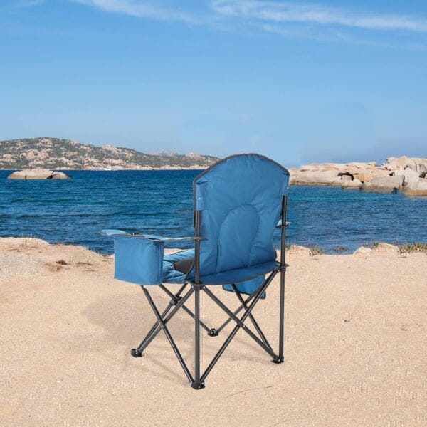 ARROWHEAD OUTDOOR Portable Folding Camping Quad Chair w/ 4-Can Cooler, Cup-Holder, Heavy-Duty Carrying Bag w/Easy Carry Shoulder Strap, Padded Armrests, Supports up to 330lbs, USA-Based Support - Image 7