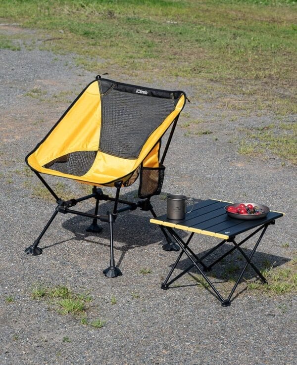 iClimb Ultralight Compact Camping Folding Beach Chair with Anti-Sinking Large Feet - Image 8