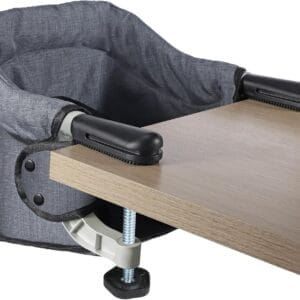 Hook on High Chair: High Chair for Babies and Toddlers 6-36 Months, Portable and Foldable High Chair for Home and Travel, Baby Feeding Chair, Setup in Seconds - Includes Carry Bag (Grey)