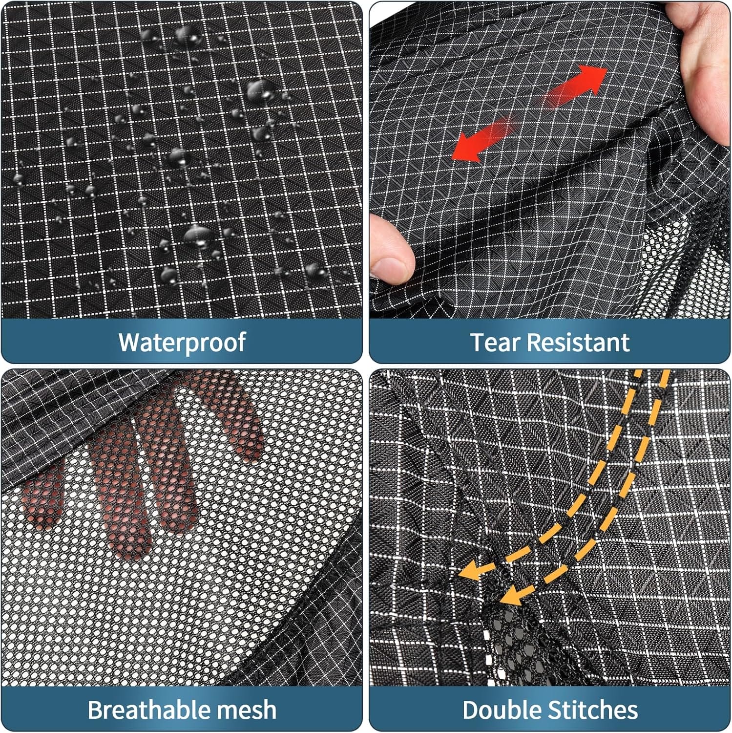 Portable Chair with Carry Bag - Durable and Ultra-Light Folding Chair for Camping - Supports 300 Lbs - Perfect for Outdoor Adventures - Image 4