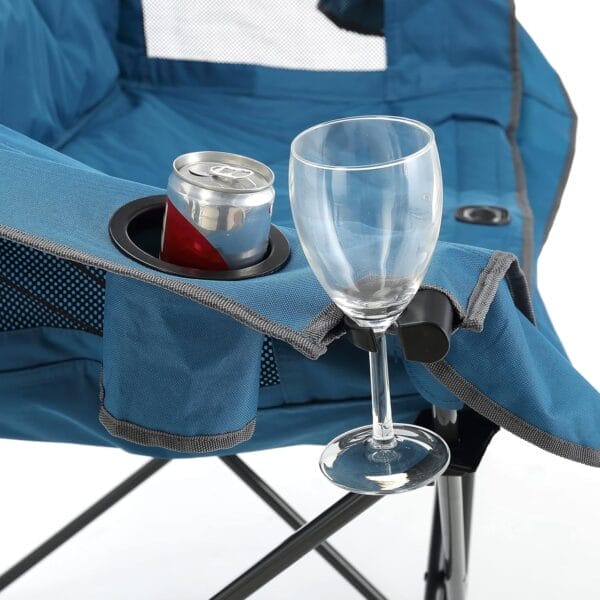 ARROWHEAD OUTDOOR Portable Folding Double Duo Camping Chair Loveseat w/ 2 Cup & Wine Glass Holder, Heavy-Duty Carrying Bag, Padded Seats & Armrests, Supports up to 650lbs, USA-Based Support - Image 12