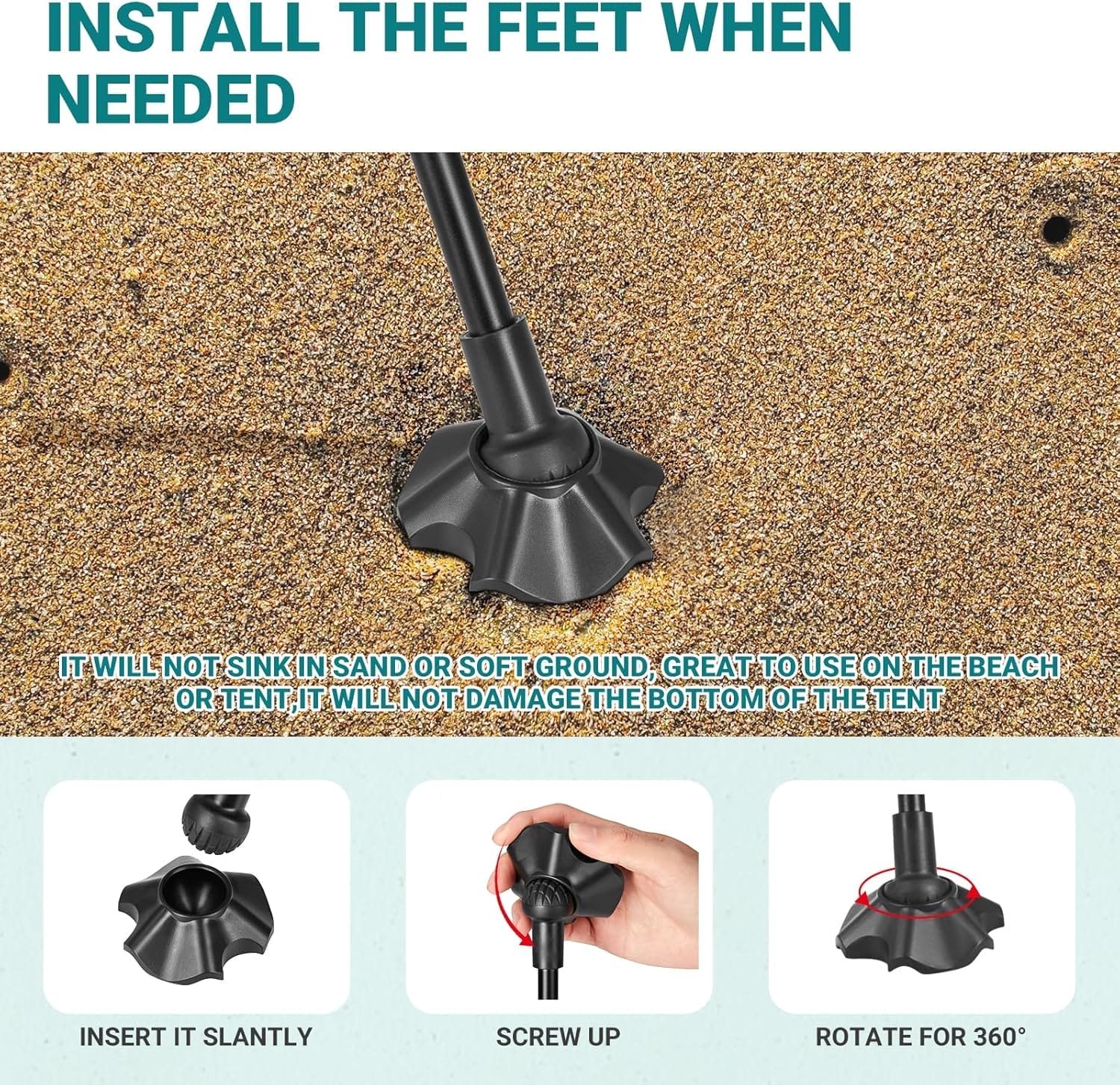 ATEPA Backpacking Chair, Ultralight Folding Portable Small Camping Chairs for Adults Compact Foldable Beach Seat with Anti-Sinking Feet & Aluminum Frame for Outdoor Hiking Travel Fishing - Image 4