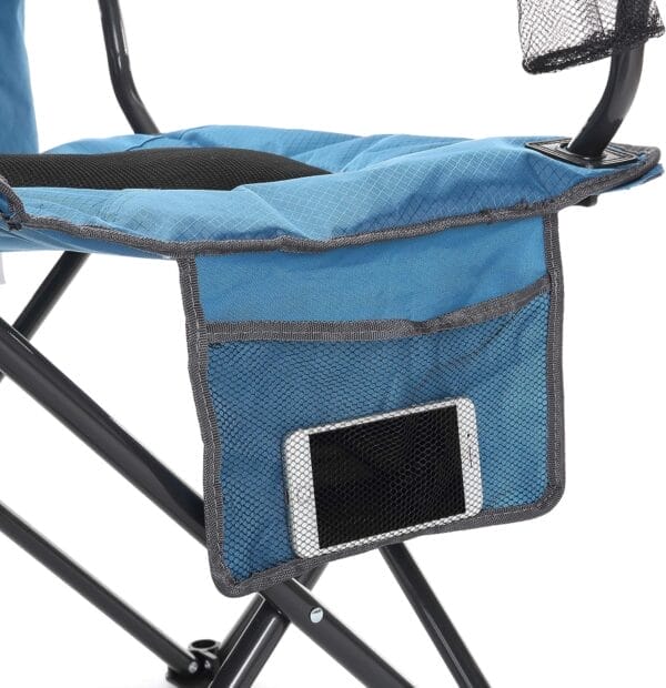 ARROWHEAD OUTDOOR Portable Folding Camping Quad Chair w/ 4-Can Cooler, Cup-Holder, Heavy-Duty Carrying Bag w/Easy Carry Shoulder Strap, Padded Armrests, Supports up to 330lbs, USA-Based Support - Image 10