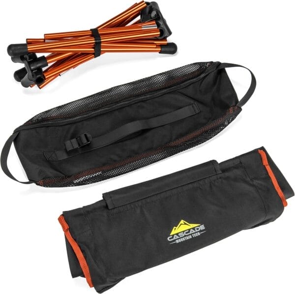 Cascade Mountain Tech Outdoor High Back Lightweight Camp Chair with Headrest and Carry Case - Black - Image 13