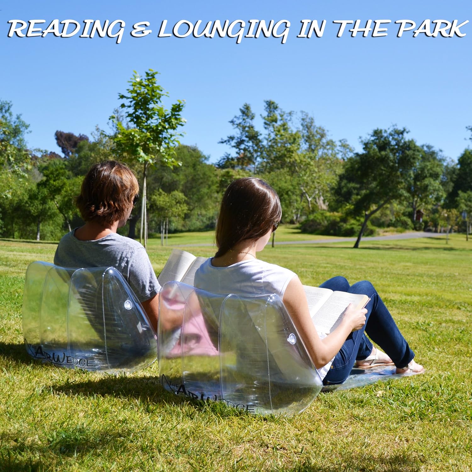 GoFloats AirWedge Inflatable Beach Chair - Relax with The Comfort of Air (2-Pack) - Image 2