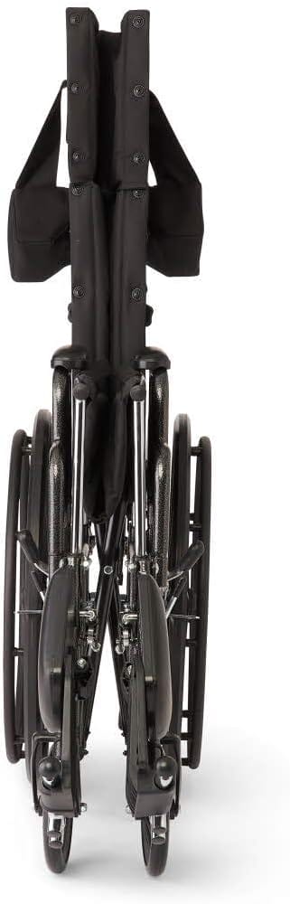 Medline Reclining Wheelchair, Desk-Length Arms and Elevating Leg Rests, 20" x 18" Seat (W x D) - Image 10
