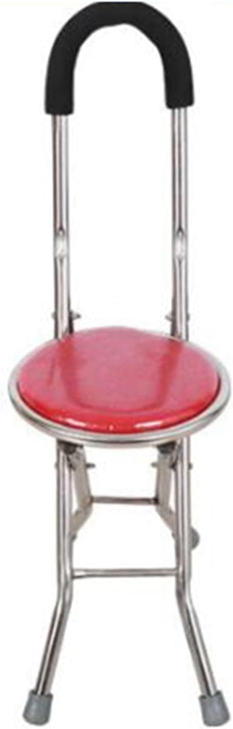 Travel Hiking Cane Chair Stool, Portable Folding Walking Stick with Seat for Elderly Men Women Seniors, Outdoor Mobility Aid, Holds 440 lbs - Image 6