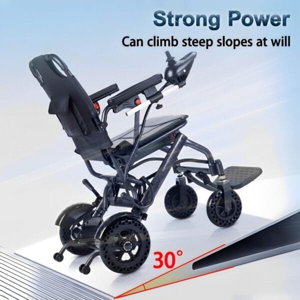 YIHAO Electric Wheelchairs for Adults, Portable Lightweight Foldable Power Wheelchairs, Weighs Only 36 lbs, Detachable Battery, Travel Motorized Wheelchair for Seniors, Airline Approved - Image 6