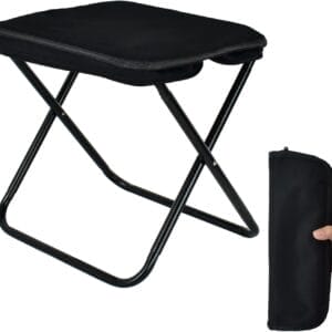 Collapsible Stool, Portable Chair, Lightweight Portable Stool for Adults, Portable Chairs for Adults, Holds Up to 330LBS, Ideal for Camping, Hiking, Outdoors, and Events