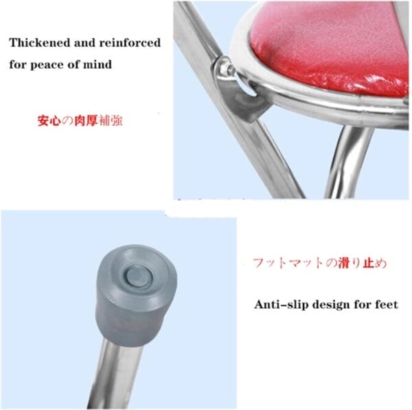Travel Hiking Cane Chair Stool, Portable Folding Walking Stick with Seat for Elderly Men Women Seniors, Outdoor Mobility Aid, Holds 440 lbs - Image 4