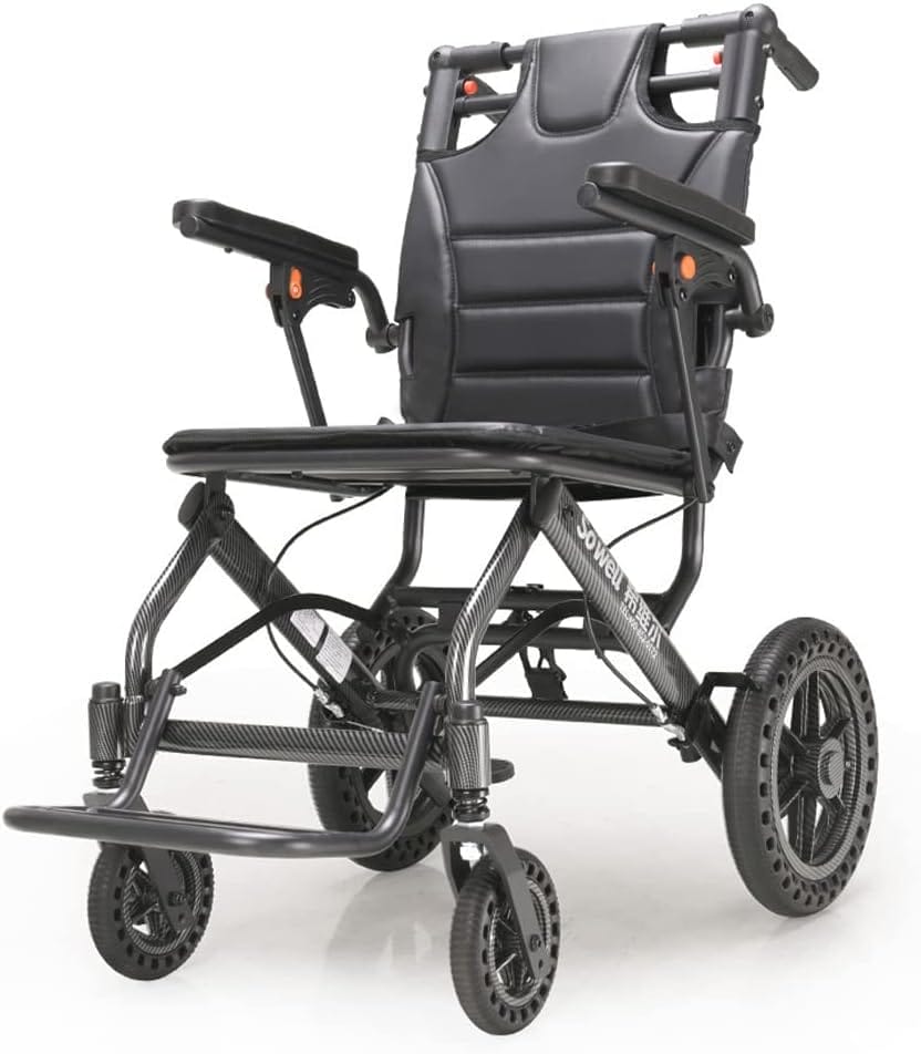 Sowell Lightweight Folding Travel Wheelchair Transport Chair_with Handle - Image 2