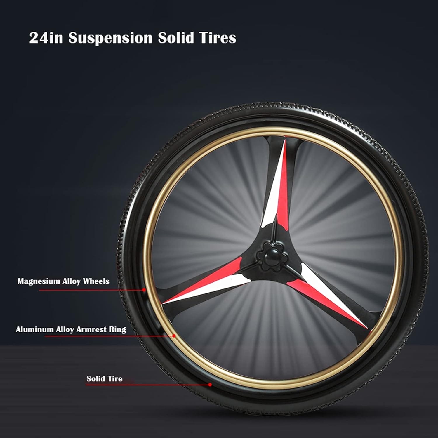 Wheelchair Elderly Wheelchair Folding Travel Wheelchair Reclining backrest Transport Chair with Anti Tipping Small Wheel, 17in Seat, Weighs 33lbs Wheelchair Portable Folding Lightweight Wheelchair - Image 3