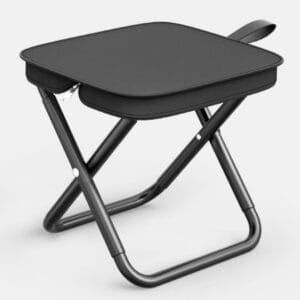 Outdoor Pocket Portable Chair,Lightweight Stool,for Camping,Hiking,Queue,shortbreak Anytime (Black, Medium)
