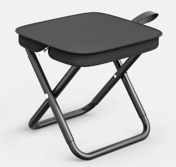 Outdoor Pocket Portable Chair,Lightweight Stool,for Camping,Hiking,Queue,shortbreak Anytime (Black, Medium)