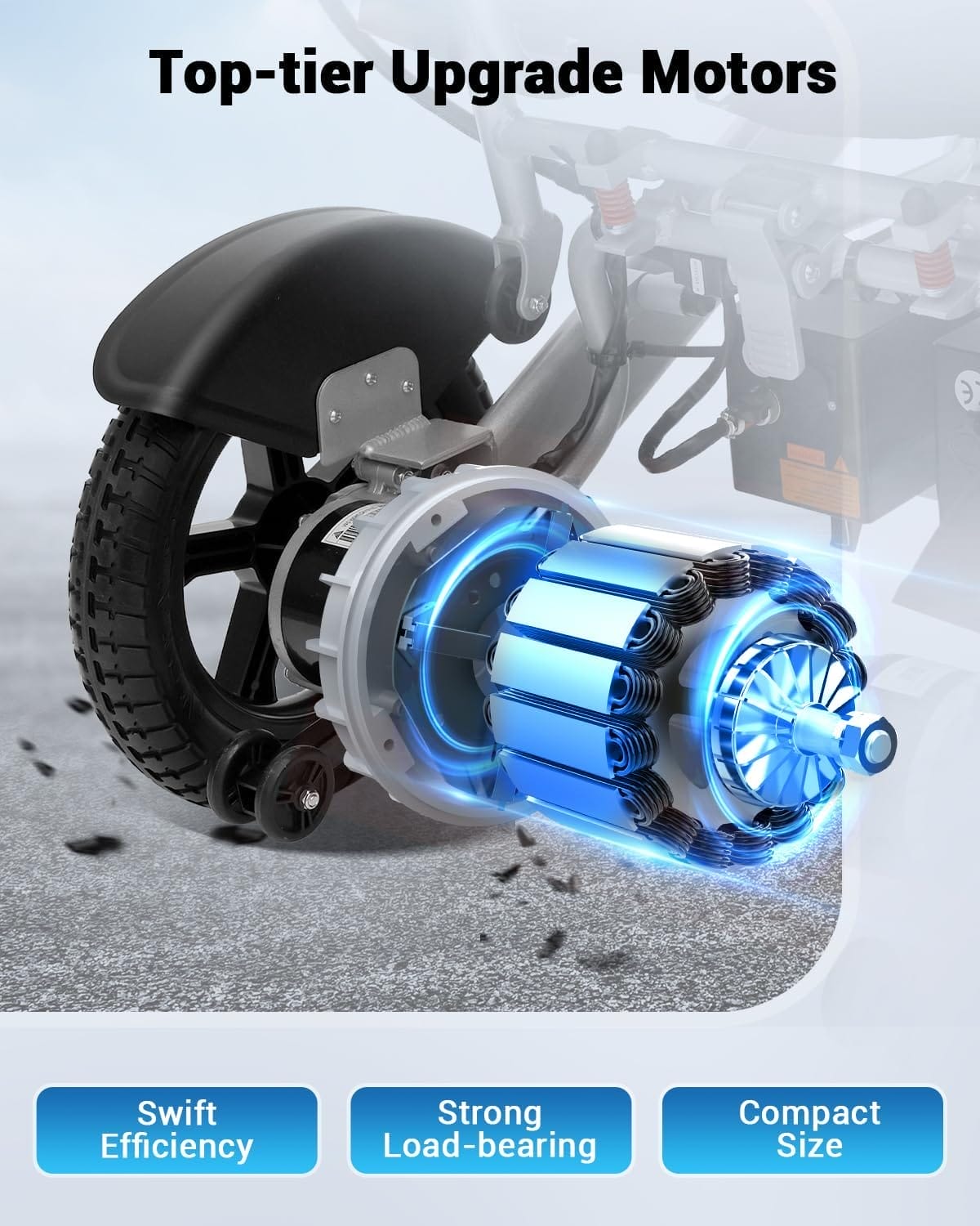 [2025 Upgrade] Aotedor 30 Miles Long Travel Range, Electric Wheelchair for Adults Power Wheelchairs Lightweight Foldable All Terrain Motorized Wheelchair for Seniors Compact Portable Airline Approved - Image 4