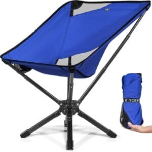 Adjustable Portable Camping Chair RiseLite Lightweight Compact Folding Chair for Adults, Collapsible Camp Chairs That Folds Up Small, Easy Carry for Travel, Outdoor, Sports, Backpacking, Hiking