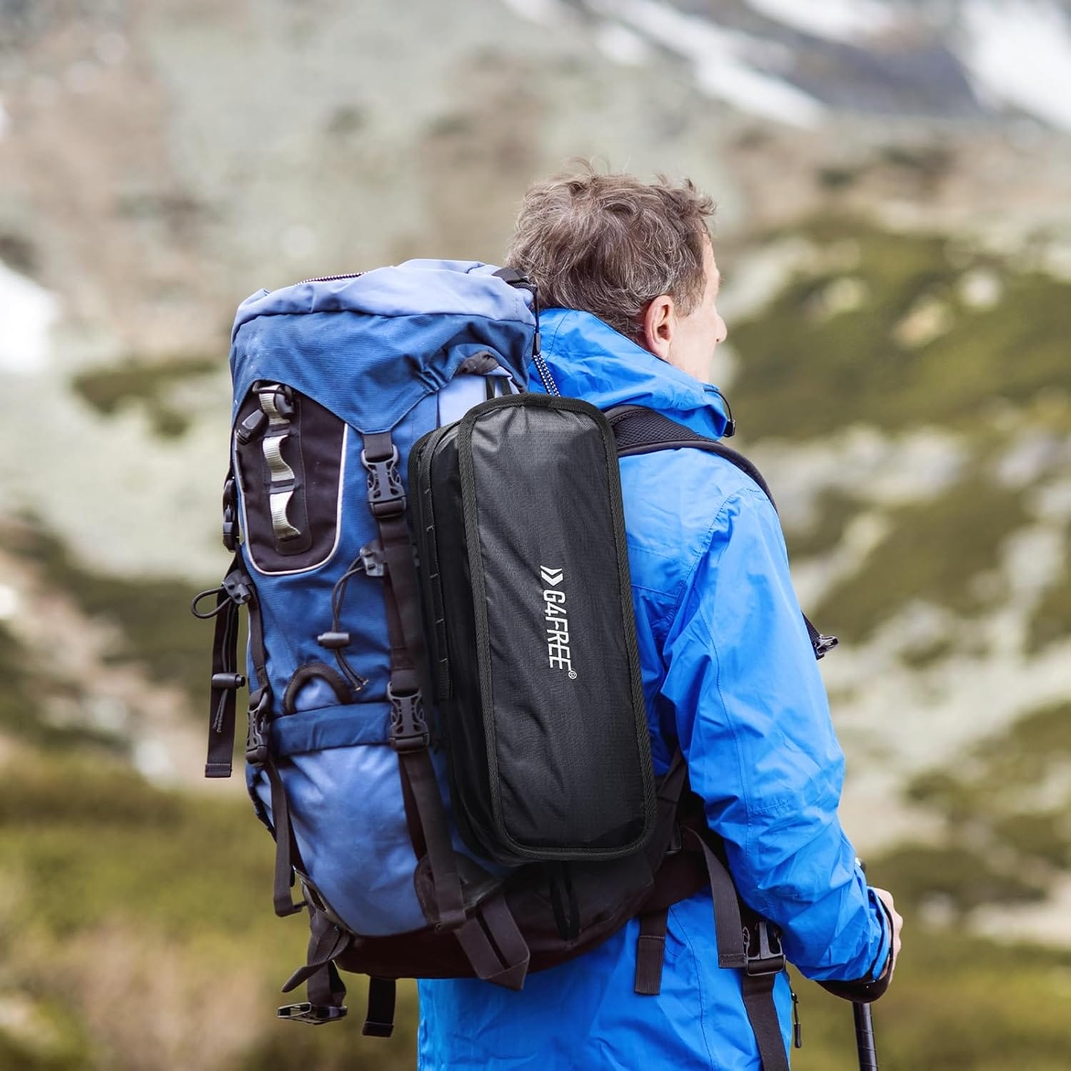 G4Free Folding Lightweight Camp Chair High Back Camping Chair Backpacking Chair Heavy Duty 330lbs with Headrest Pocket Black - Image 2