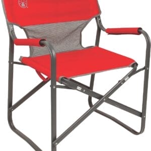 Coleman Outpost Breeze Folding Camp Chair with Cooling Mesh Back, Portable Outdoor Chair Supports up to 300lbs