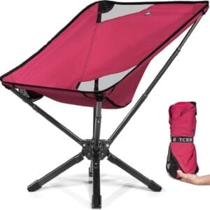 Adjustable Portable Camping Chair RiseLite Lightweight Compact Folding Chair for Adults, Collapsible Camp Chairs That Folds Up Small, Easy Carry for Travel, Outdoor, Sports, Backpacking, Hiking