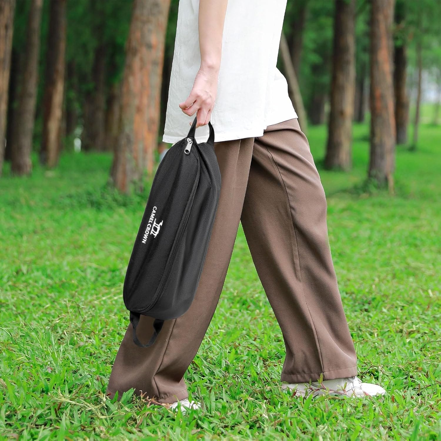 CAMEL CROWN Folding Camping Chair, Lightweight Portable Compact Lawn Chair with Side Pocket for Outdoor Travel Beach Picnic Hiking Backpacking Black - Image 7