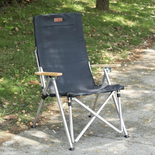 Folding Camping Chair Portable Chairs for Adults Adjustable High Back Outdoor Comfortable Chair with Storage Bag - Image 2