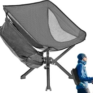 Folding Camping Chair Portable Chair Collapsible Backpacking Chair Ultra Lightweight, Compact Beach Chair with Backpack Bag