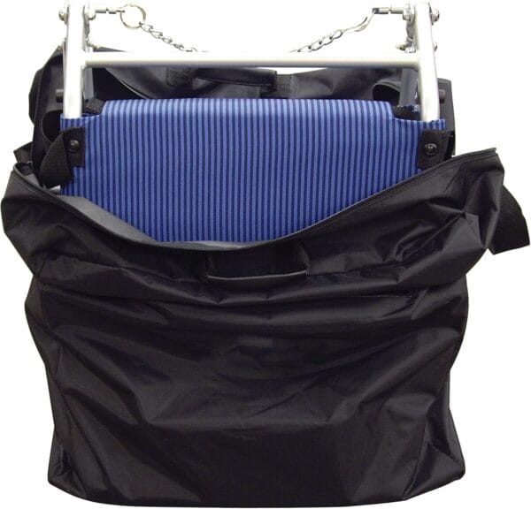 Drive Medical Lightweight Folding Transport Wheelchair With Carry Bag & Flip-Backs Arms - Image 3