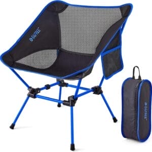 G4Free Folding Camping Chairs, Ultralight Compact Backpacking Folding Chairs Lawn Chairs Heavy Duty 330lbs with Side Pockets Packable for Outdoor Camp Travel Beach Picnic Gardening Travel Hiking