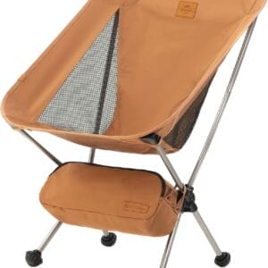 Naturehike YL08 Ultralight Camping Chair, 2.12 LBS Portable Backpacking Chair with Storage Bag & Anti-Sinking Feet, Lightweight Compact Collapsible Camp Chair